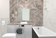 Дизайн-проект ванной комнаты от менеджера Алдабаевой Жанны